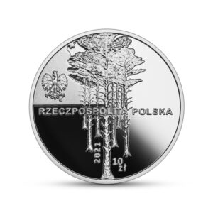 Srebrna moneta okolicznościowa; awers – Zbrodnia w Piaśnicy