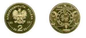 Moneta Nordic Gold awers; rewers - 750-lecie lokacji Poznania