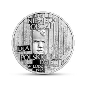 Wizerunek monety Niemiecki obóz dla polskich dzieci w Łodzi (1942-1945), 10 zł, rewers