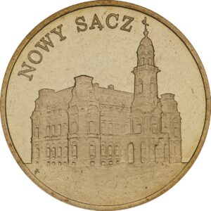 Moneta Nowy Sącz - rewers