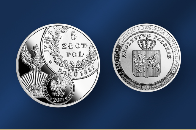 5 złoty from the Period of the November Uprising” | Narodowy ...